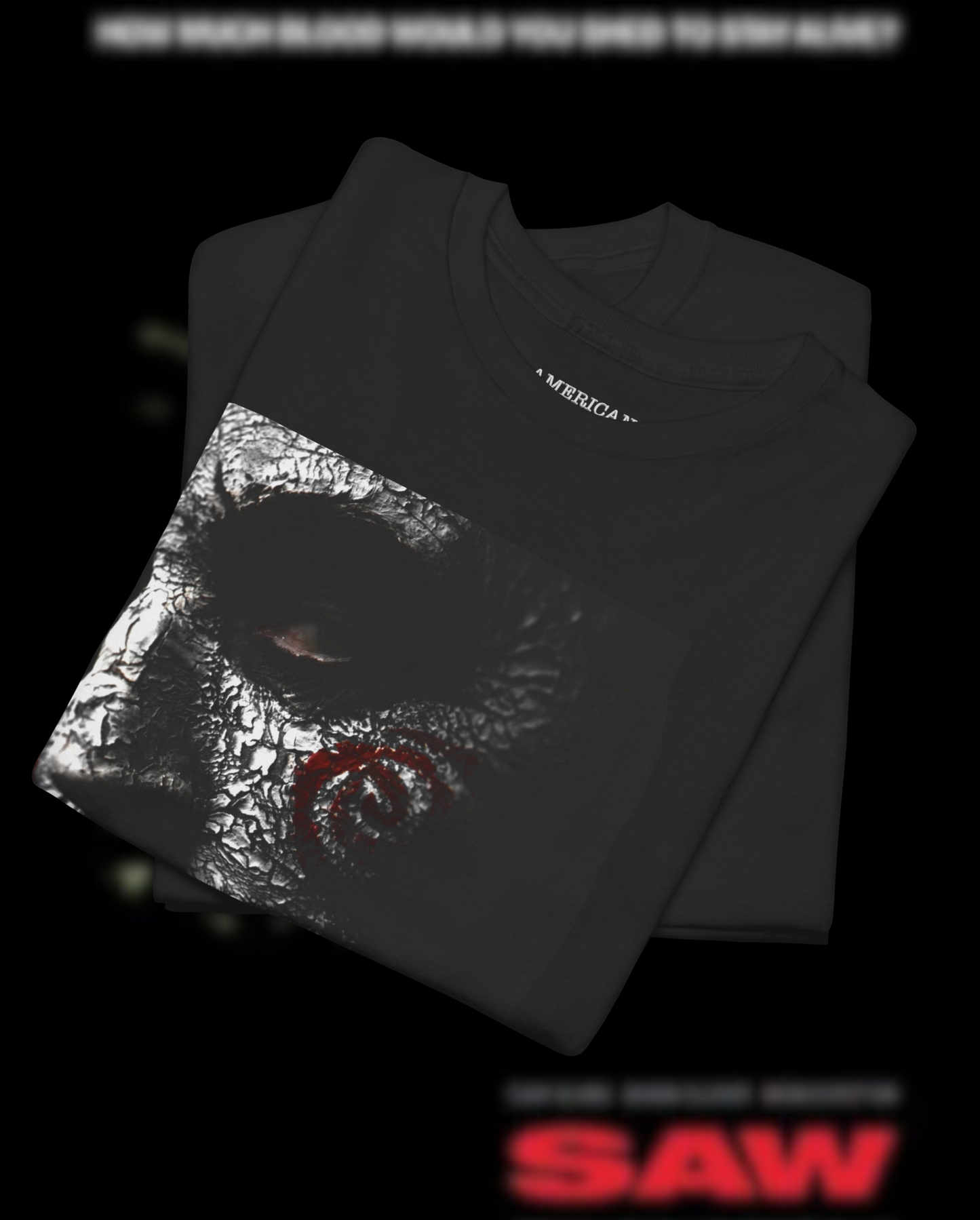 Jigsaw Horror T-shirt - Wanna Play a Game?